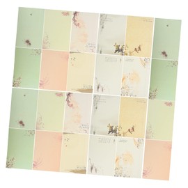 jojofuny 80pcs Vintage Style Letter Traditional Stationery for Writing Notes Poems Letters and Invitations Designs Each for Creative Projects and Messages