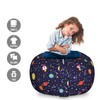 Ambesonne Spaceship Storage Toy Bag Chair, Cosmic Themed Pattern of