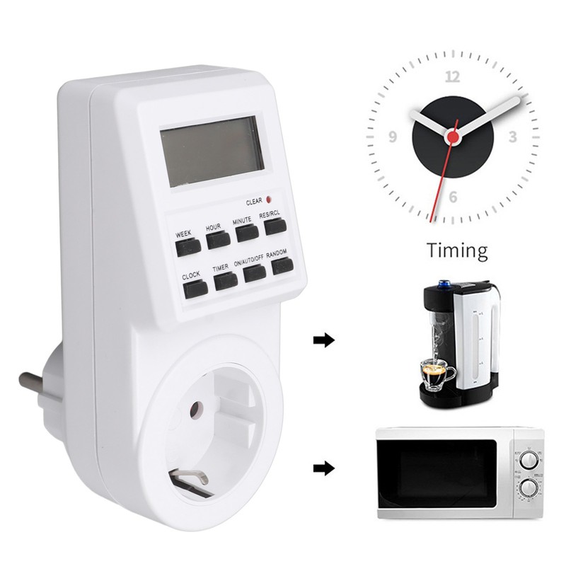 Indoor Mini Outlet Timer Digital Countdown Timer Outlet Indoor Timed