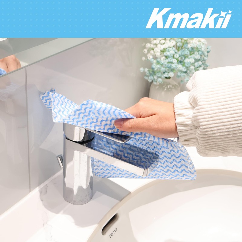 KMAKII Disposable Cleaning Cloth,Jay Clothes,Dish Cloths Roll,Reusable Cleaning Cloths,5 Rolls