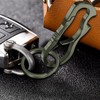 Idakekiy Dual Carabiner Keychain Mutil Tool with Key Chain Bottle