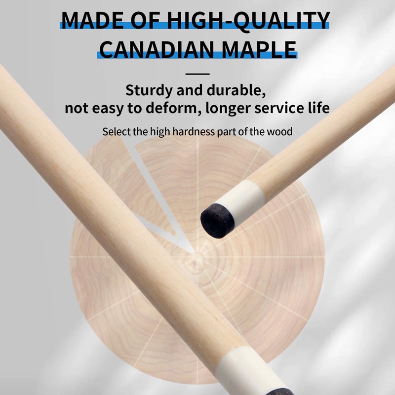 Kmise Pool Cue Stick - 58 Inch Pool Cues, 19Oz