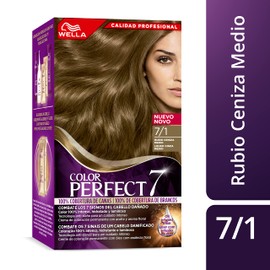 Wella Colour Perfect 7 100% Canas 7/1-Rubio Ceniza Medio