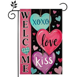Welcome Love Garden Flag 12x18 inch home Outdoor Yard Lawn Garden Flag Decoration -B