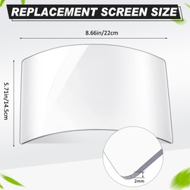 Kingdder 5 Pcs Sandblasting Hood Replacement Lens Clear Face Shield PC Visors Peel off Lens Cover for Painting Dusting Grinding