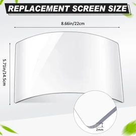Kingdder 5 Pcs Sandblasting Hood Replacement Lens Clear Face Shield PC Visors Peel off Lens Cover for Painting Dusting Grinding