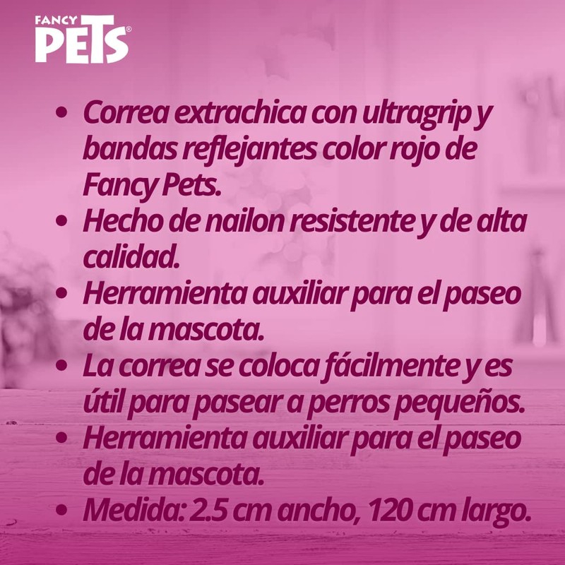 Fancy Pets Correa para Perro con Ultra Grip y Bandas