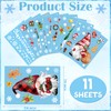 BORAMDO Christmas Window Clings 11 Sheets, Christmas Gnome Snowflake Window