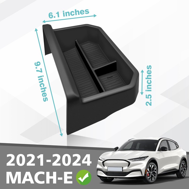 BestEvMod Upgraded Gen2 Center Console Dash Storage Box Tray Compatible