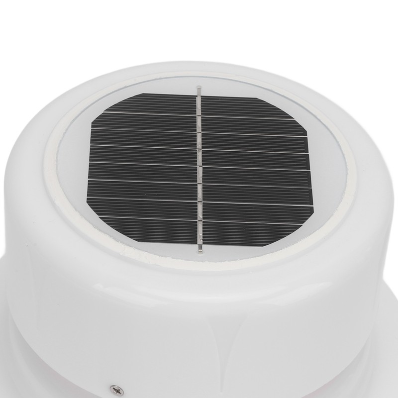 Solar Powered Vent Fan with Mounting Screws Ceiling Exhaust Ventilation