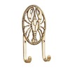 NKlaus Brass Double Hook Lobster Design 9x17x3cm - Nautical Coat