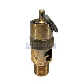 Conrader 50 PSI BRASS SAFETY PRESSURE RELIEF POP OFF VALVE, AIR TANK, COMPRESSOR, 1/8"