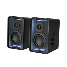 Edifier Edifier QR30 2.0 Desktop Active Speaker, Compact Bluetooth V5.4 Computer Speakers, Wireless Bookshelf Speaker, 30W (RMS), 3.5mm AUX & USB-A Wired Input, Dynamic Light Effects, App Control, Black