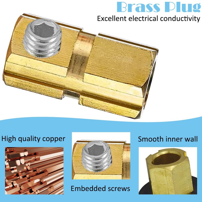 EATBALE EDKL35-50 315Amp Connector Replacement Parts for TIG Welding Cable