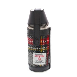 Glen Appin of Scotland Harris Tweed Hunting Flask HF3500 (Colour 96 Grey/Red)