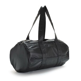 [バルコスブルー] メタリック 光沢感 フェイクレザー レディース ハンドバッグ ミニバッグ 整理整頓しやすい 軽量 ポリエステル ブラック