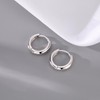 Reffeer 925 Sterling Silver Small Round Hoop Earrings for Women