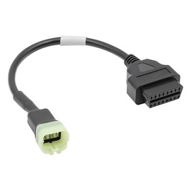 TOTMOX 6PIN To 16PIN Adapter Cable Compatible with Kawasaki Motorcycle 6PIN, Motorcycle OBD 6PIN Adapter Cable
