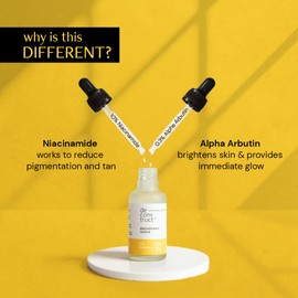 Deconstruct Brightening Serum 10% Niacinamide + 0.3% Alpha Arbutin | Face Serum - Reduces Pigmentation, Dark Spots & Marks | Works on Tan & Freckles | 30 ML