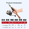 Telescopic Fishing Rod and Spinning Fishing Reel Combo 30pcs Suit,Travel