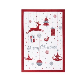 Excelsa 65432 Merry Christmas Multi-Purpose Tea Towel 50 x 70 cm Cotton