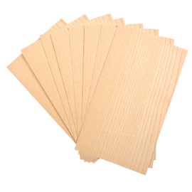 Ash x 8 Sheets | Wood Veneer | Quantity: 0.38 m² | Excellent For: Model Making, Furniture, Repair Work, Restoration, Crafts, DIY, Inlay and Craft Narrow Ruled