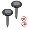 2PCS Ultrasonic Animal Repeller Solar Mouse Repeller Expeller for Outdoor