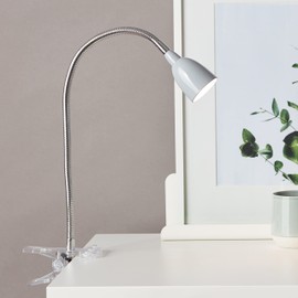 Brilliant Anthony G92936/11 Clip-On 2.4 W LED Desk Lamp, Built-In LED, Metal/Plastic, Titanium