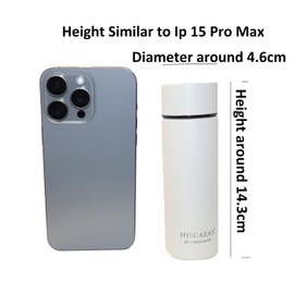 Thermos Flask, Small, Made of Dopper Stainless Steel, 150 ml, Mini Size Drinking Bottle (White)