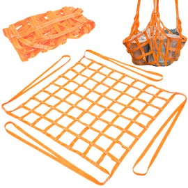 Lifting Net 1 x 1 m Load Lifting Net Webbing Net Load Securing Net 300 kg Load Capacity Square Mesh Tear Resistance Wear Resistance for Load Securing Vertical Lifting Barrier Nets