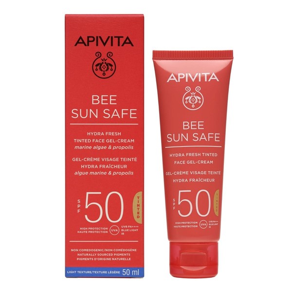 Apivita Bee Sun Safe Hydra Fresh Tinted Face Gel-Cream SPF50