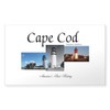 CafePress ABH Cape Cod Americasbesthisto Rectangle Bumper Sticker Car Decal