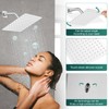 Heyalan 8 Inch Shower Head and Handle Set Square Shower