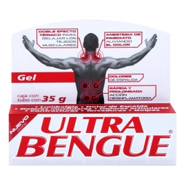 Ultra Bengue Gel Con Efecto Térmico, Contiene Lidocaína,
