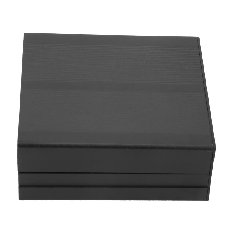 Matte Black Aluminum Instrument Case 40x97x100mm for Printed Circuit Board