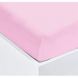 Velosso Super Soft Terry Towelling Stretch Fitted Sheet Mattress Protection Cover Fully Elasticated Extra Deep (Pink, Single)