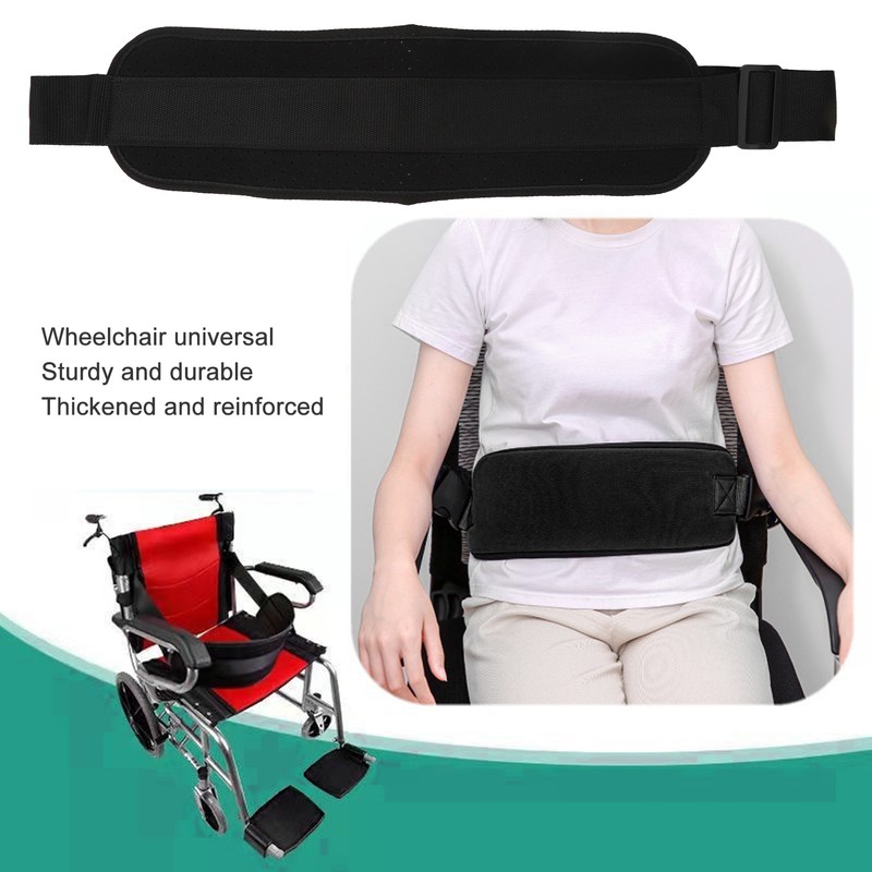 Wheelchair Seat Belt Breathable Adjustable Safe Protection Chair Restraints Straps