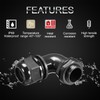 LeMotech M16 Cable Gland, 90 Degree Adjustable 6-10mm Strain Relief,