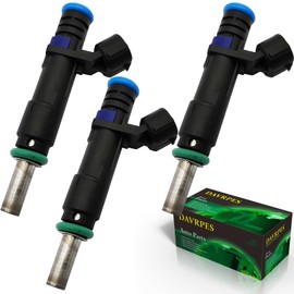 DAVRPES 3PCS 420874834 006-622 Fuel Injectors Fuel Spray Nozzle 8 Holes Disc Engine for Sea-Doo Challenger GTI GTR GTX RS RXP RXT Speedster Wake 1503 4-Tec 155-510 HP Replace#420874846