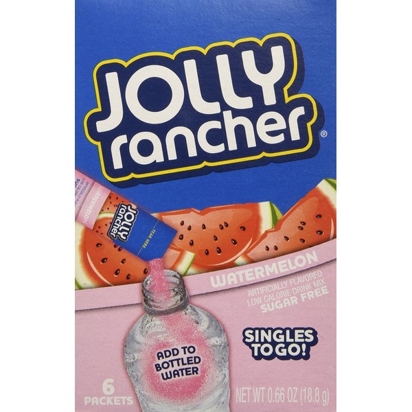 Jolly Rancher Singles to Go - Variety (Pack of 6) (Watermelon)