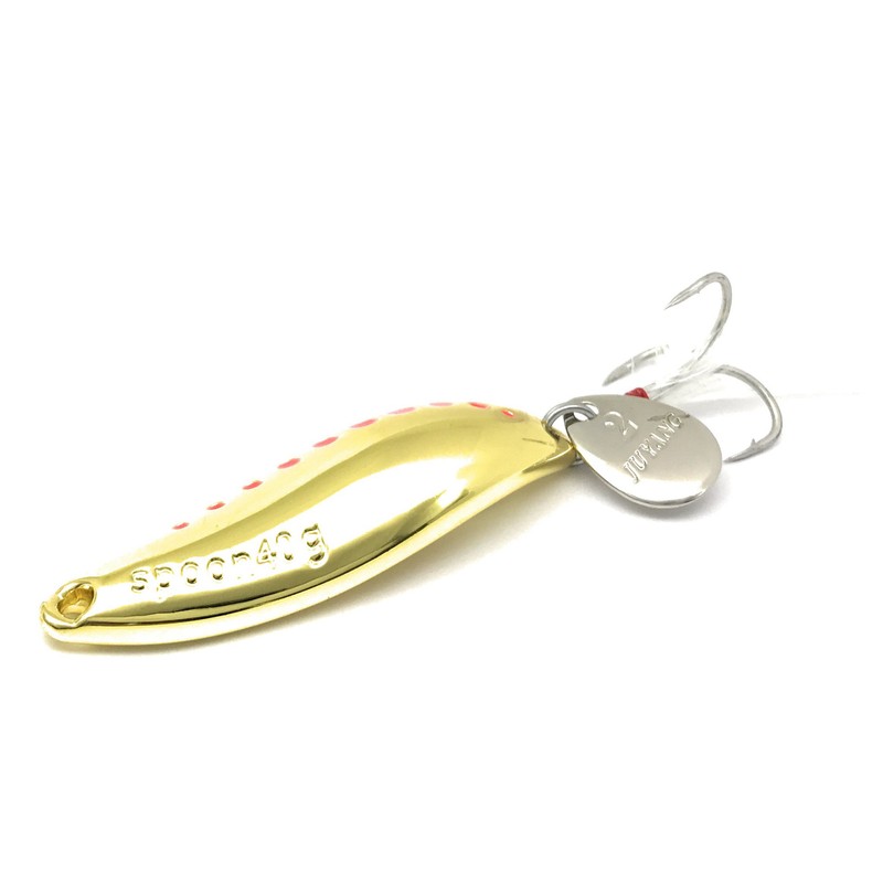 重厚感溢れる超肉厚ヘビー スプーン LEECH リーチ (ゴールド, 30g) ［ ショアジギング ヒラメ ブリ