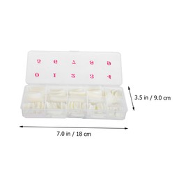 Healeved 500 Sheets Coffin Nail Tips 2 Packs Full Cover Manicure Kit Easy Stick on Nails Nail Kit for Artists