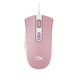 HyperX Pulsefire Core Rosa/Blanco - Ratón para Juegos RGB Rosa/Blanco,con Sensor Pixart 3327 de hasta 6200 PPP, 7 Botones programables, 639P1AA