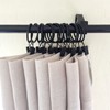 WeeksEight 40 Pack Black Curtain Rings with Clips, Curtain Hooks