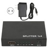 HD Multimedia Interface Splitter 1 in 4 Out 1080P Mirror