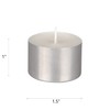 Mega Candles 50 pcs Unscented White Jumbo Tea Lights Candle,