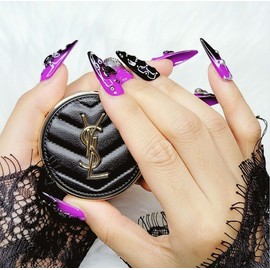 Dark Spider Handmade Nail Tips - Water Drops / 다크 스파이더 수제네일팁 - 물방울