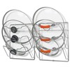 Simple Houseware 2-Pack Cabinet Door/Wall Mount Pot Lid Organizer Rack,