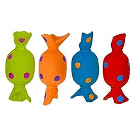 Multipet Latex Candy Color:Assorted Pack of 4