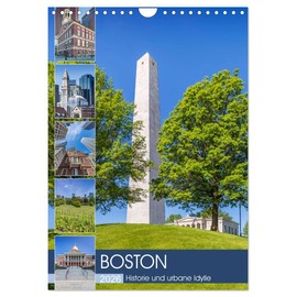BOSTON Historie und urbane Idylle (Wandkalender 2026 DIN A4 hoch), CALVENDO Monatskalender: Sehenswürdigkeiten und Wahrzeichen (CALVENDO Orte)